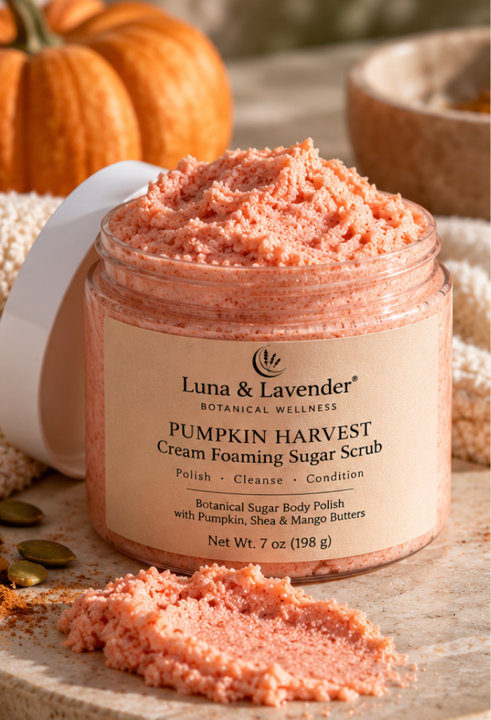 Luna & Lavender® Pumpkin Harvest Cream Foaming Sugar Scrub