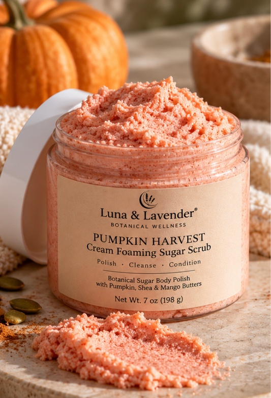 Luna & Lavender® Pumpkin Harvest Cream Foaming Sugar Scrub