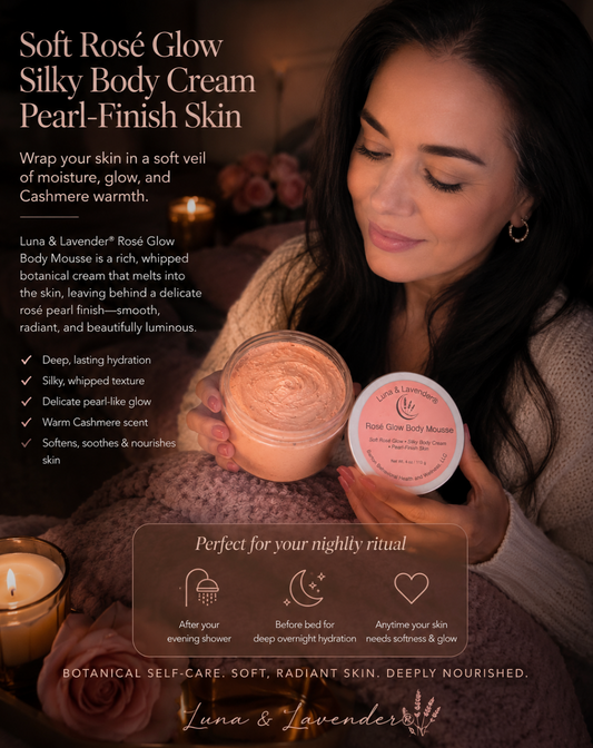 Luna &  Lavender® Rosé Glow Body Mousse