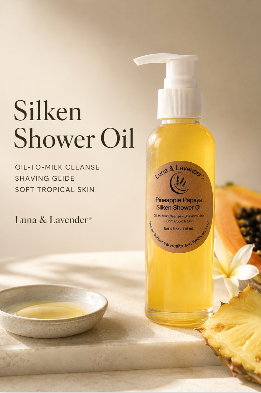 Luna & Lavender® Pineapple Papaya Silken Shower Oil