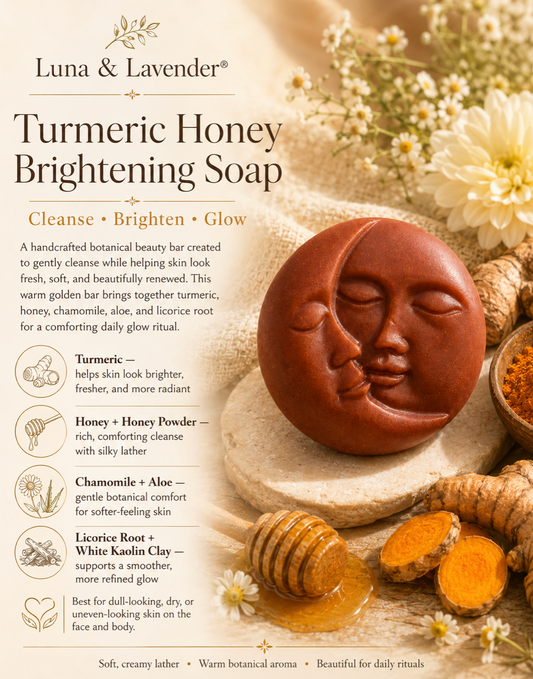 Luna & Lavender® Turmeric Honey Brightening Soap
