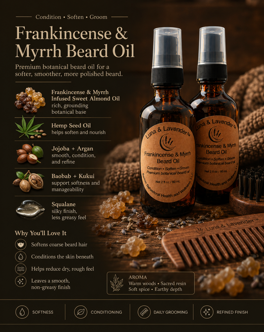 Luna & Lavender®
 Frankincense & Myrrh Beard Oil