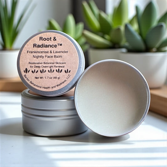 Frankincense & Lavender Nightly Face Balm / Bálsamo Nocturno Facial de Incienso y Lavanda