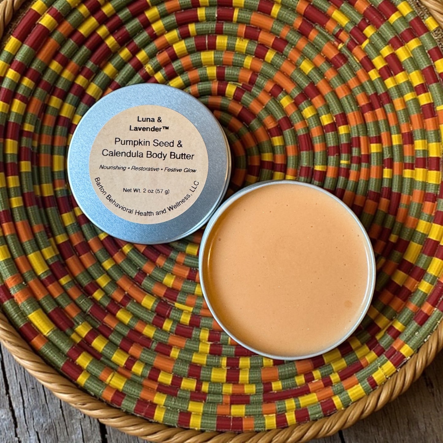 Pumpkin Seed & Calendula Shimmer Body Butter /  Bálsamo Corporal Brillante de Semilla de Calabaza y Caléndula