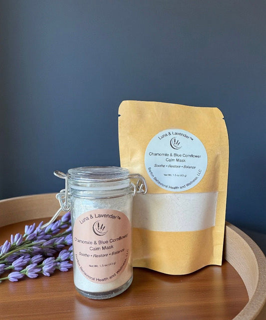 Luna & Lavender™ Chamomile & Blue Cornflower Calm Mask, Barton Behavioral Health and Wellness, LLC