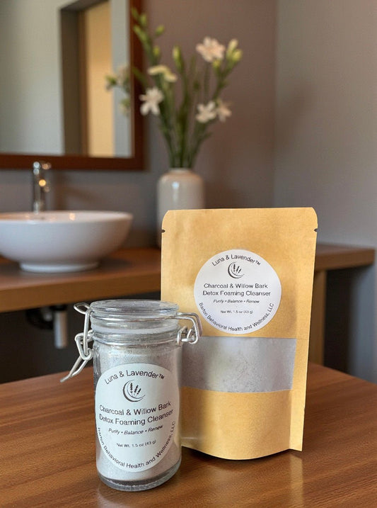 Charcoal & Willow Bark Detox Foaming Cleanser - Barton Behavioral Health and Wellness, LLC, Luna & Lavender™