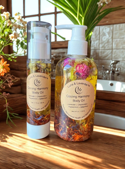 Luna & Lavender™ Cooling Harmony Body Oil - Barton Behavioral Health and Wellness, LLC, Luna & Lavender™