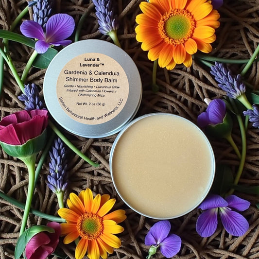 Gardenia & Calendula Shimmer Body Balm - Barton Behavioral Health and Wellness, LLC