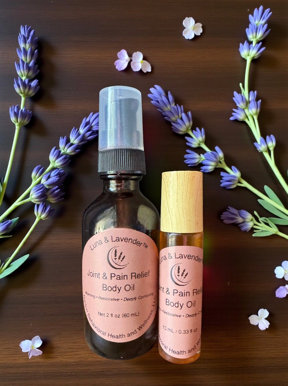Luna & Lavender™ Joint & Pain Relief Body Oil - Barton Behavioral Health and Wellness, LLC