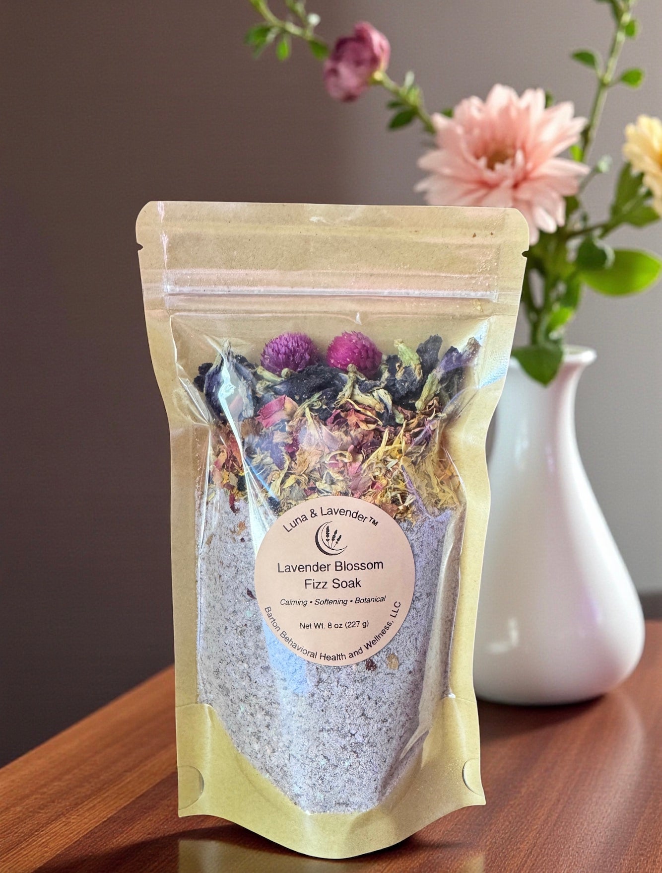 Luna & Lavender™ Lavender Blossom Fizz Soak - Barton Behavioral Health and Wellness, LLC