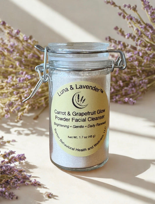 Luna & Lavender™ Carrot & Grapefruit Glow Powder Cleanser - Barton Behavioral Health and Wellness, LLC