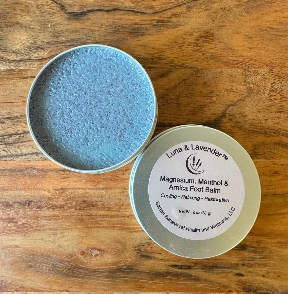 Luna & Lavender™ Magnesium, Menthol & Arnica Foot Balm - Barton Behavioral Health and Wellness, LLC