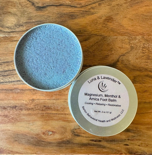 Luna & Lavender™ Magnesium, Menthol & Arnica Foot Balm - Barton Behavioral Health and Wellness, LLC