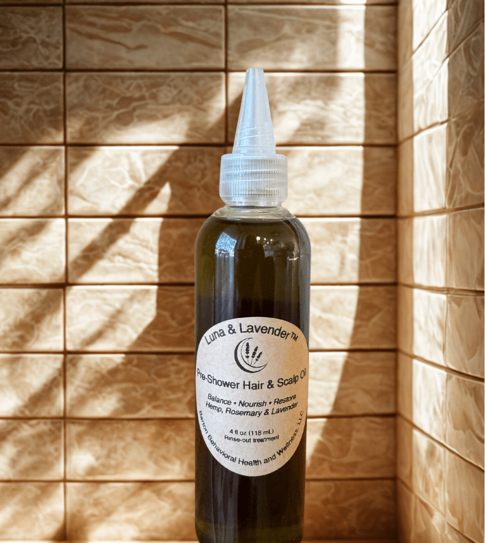 Luna & Lavender™ Pre - Shower Hair & Scalp Oil - Barton Behavioral Health and Wellness, LLC
