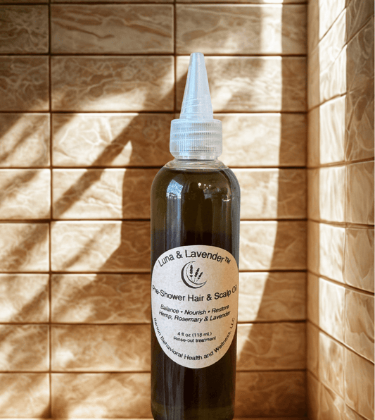 Luna & Lavender™ Pre - Shower Hair & Scalp Oil - Barton Behavioral Health and Wellness, LLC