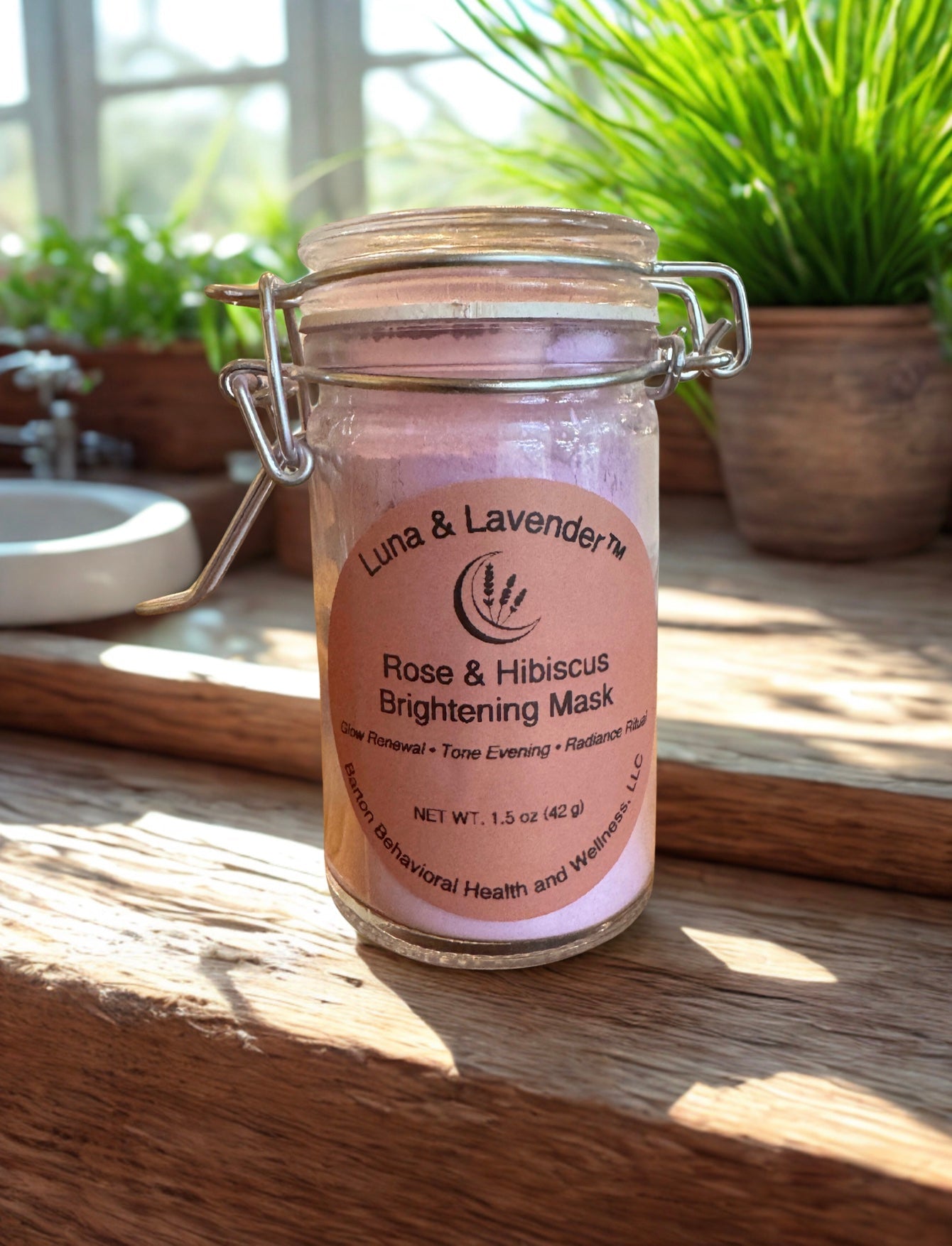 Luna & Lavender™ Rose & Hibiscus Brightening Mask - Barton Behavioral Health and Wellness, LLC