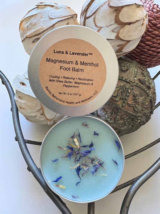 Luna & Lavender™ Magnesium & Menthol Foot Balm - Barton Behavioral Health and Wellness, LLC